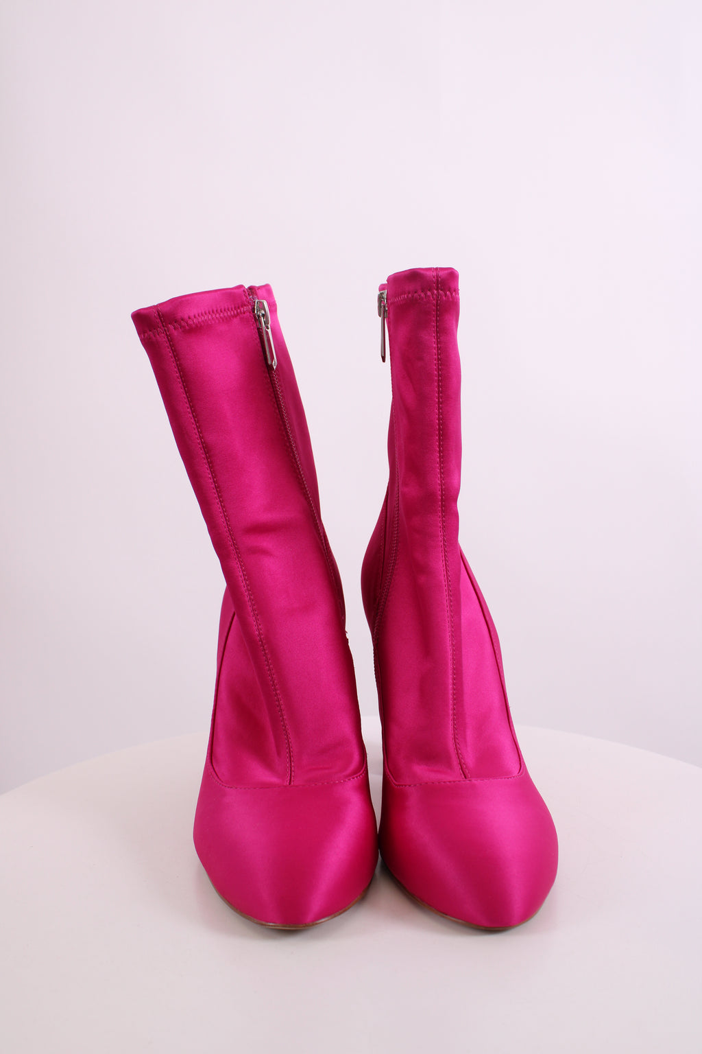 Sam Edelman Satin Ankle Boots Pink 5