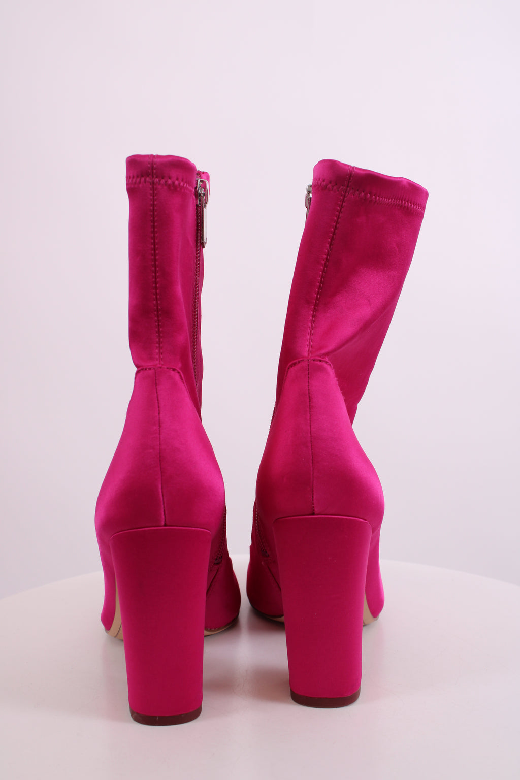 Sam Edelman Satin Ankle Boots Pink 5