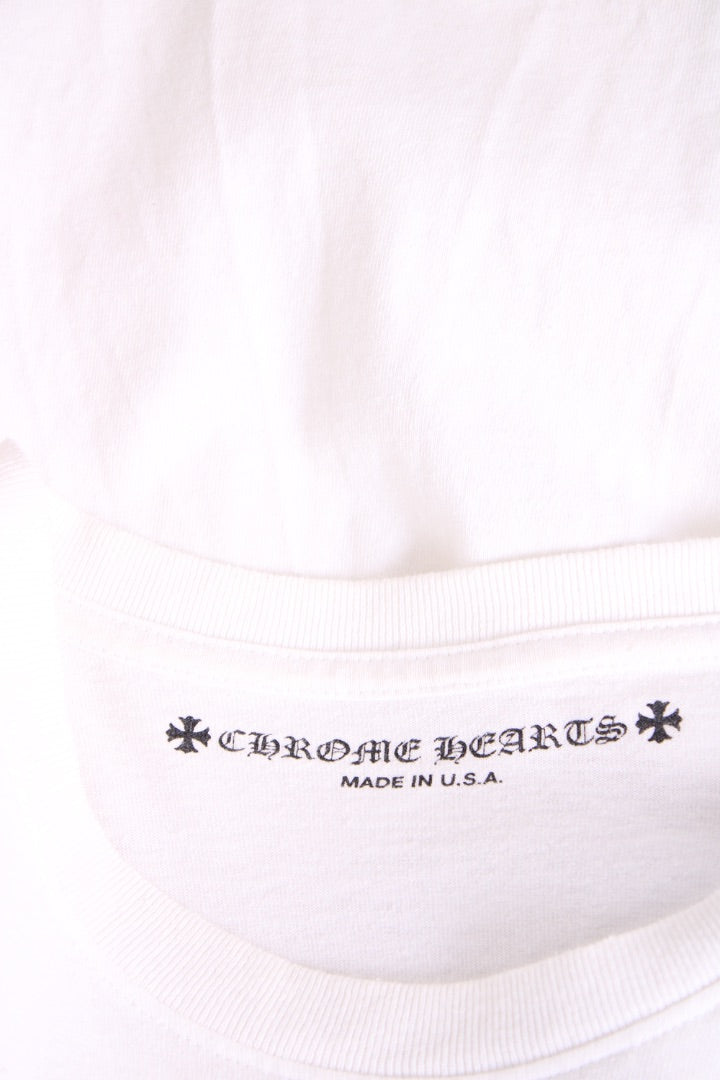 Chrome Hearts American Flag Logo T-Shirt White XL