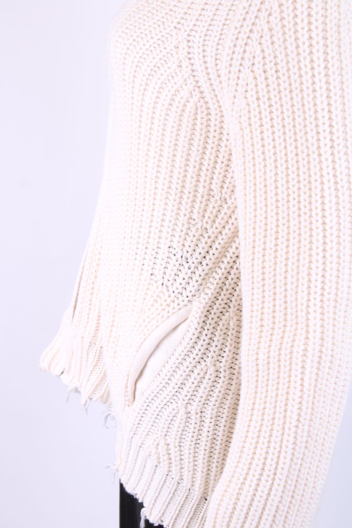 Zadig & Voltaire Knit Zip Hoodie cream XS