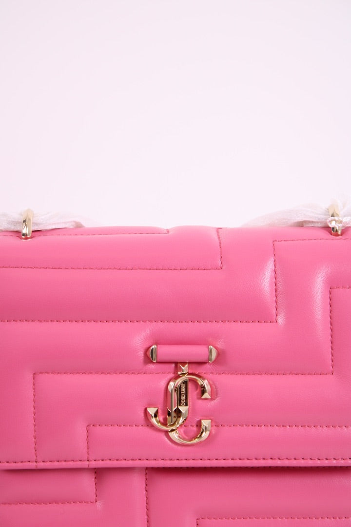 Jimmy Choo Quilted Avenue Handbag Pink