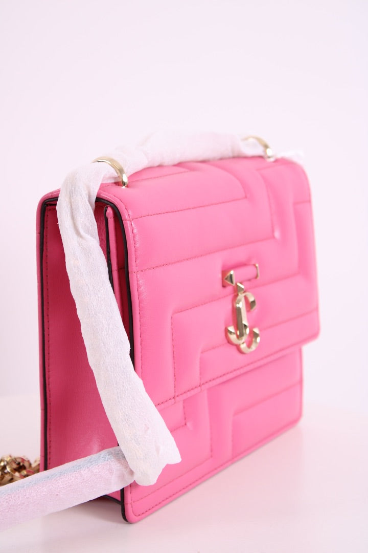Jimmy Choo Quilted Avenue Handbag Pink
