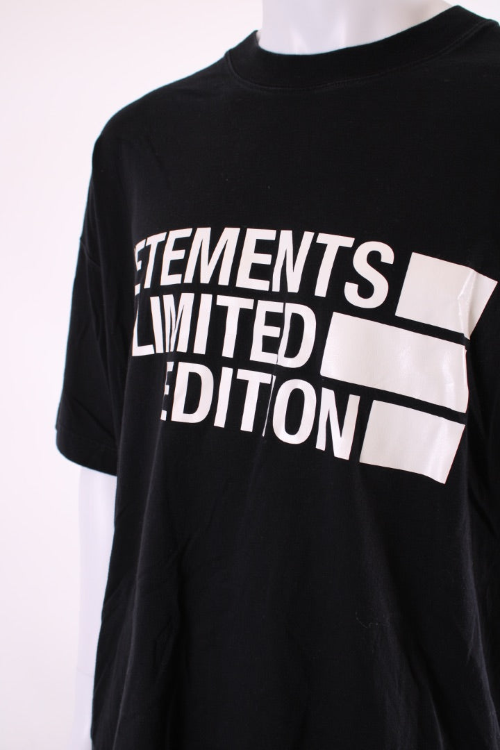 Vetements Logo T-shirt Black/ White L