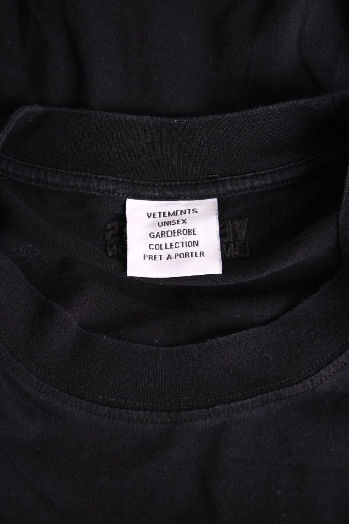 Vetements Logo T-shirt Black/ White L