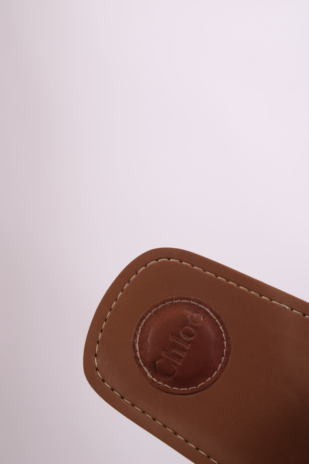 Chloe Woody Logo Mule Sandals Black 39