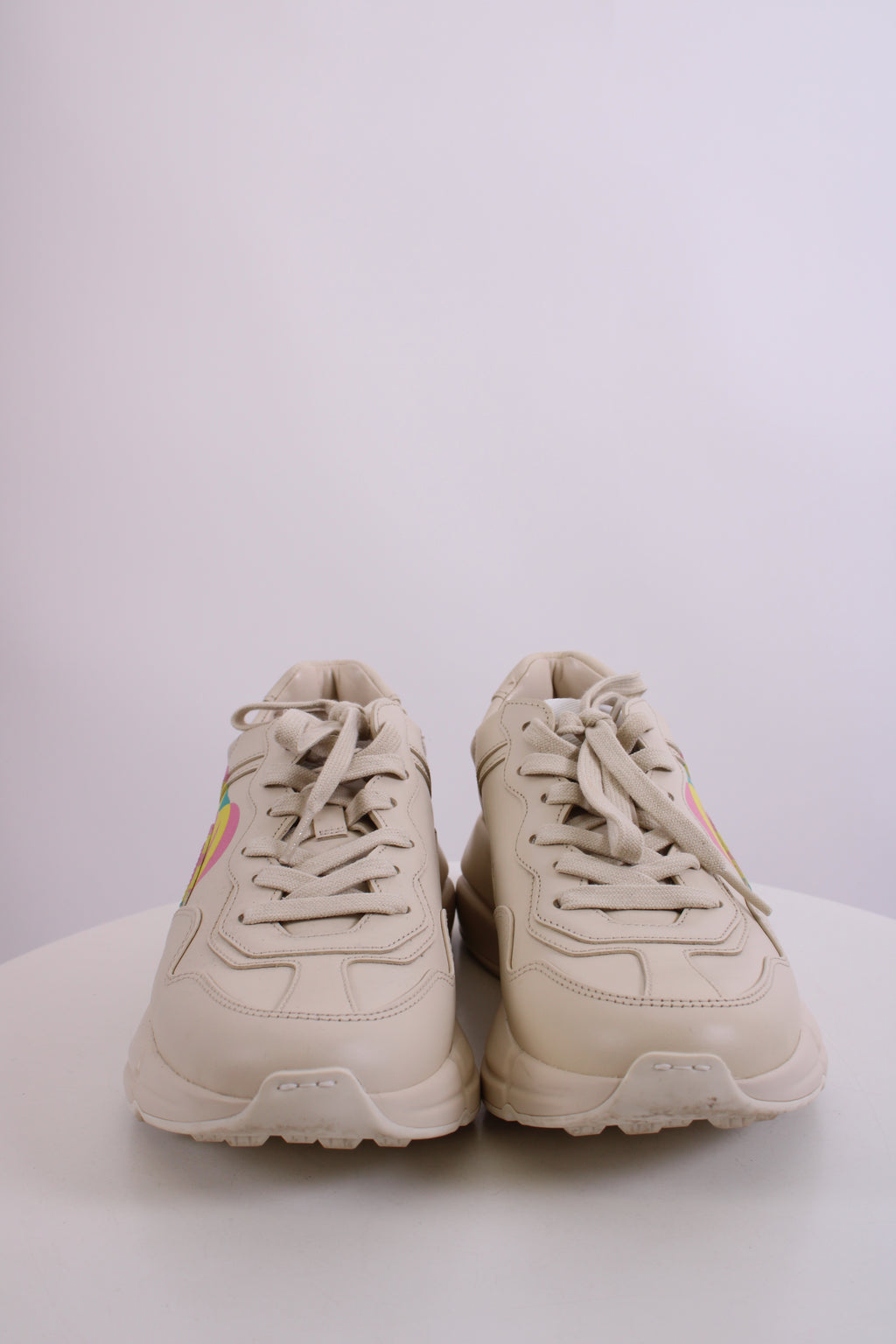 Gucci Rhyton Heart Trainers Off White/ Multi Coloured 37