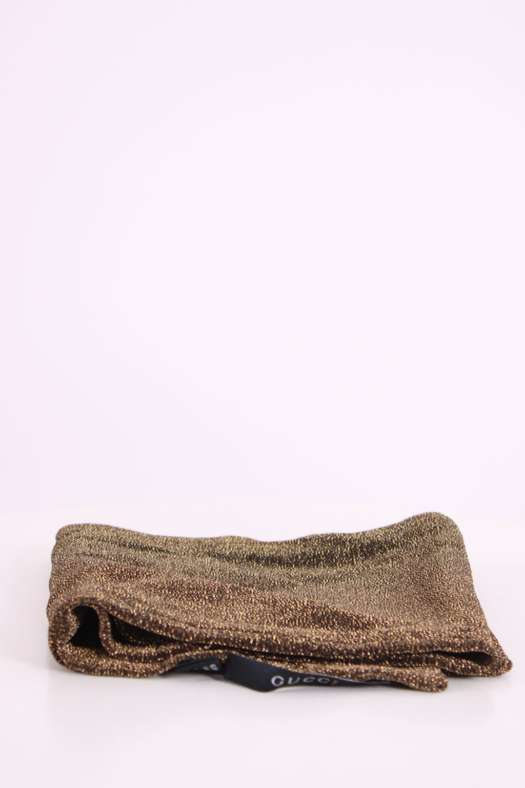 Gucci GG Velvet Scarf Black/ Bronze
