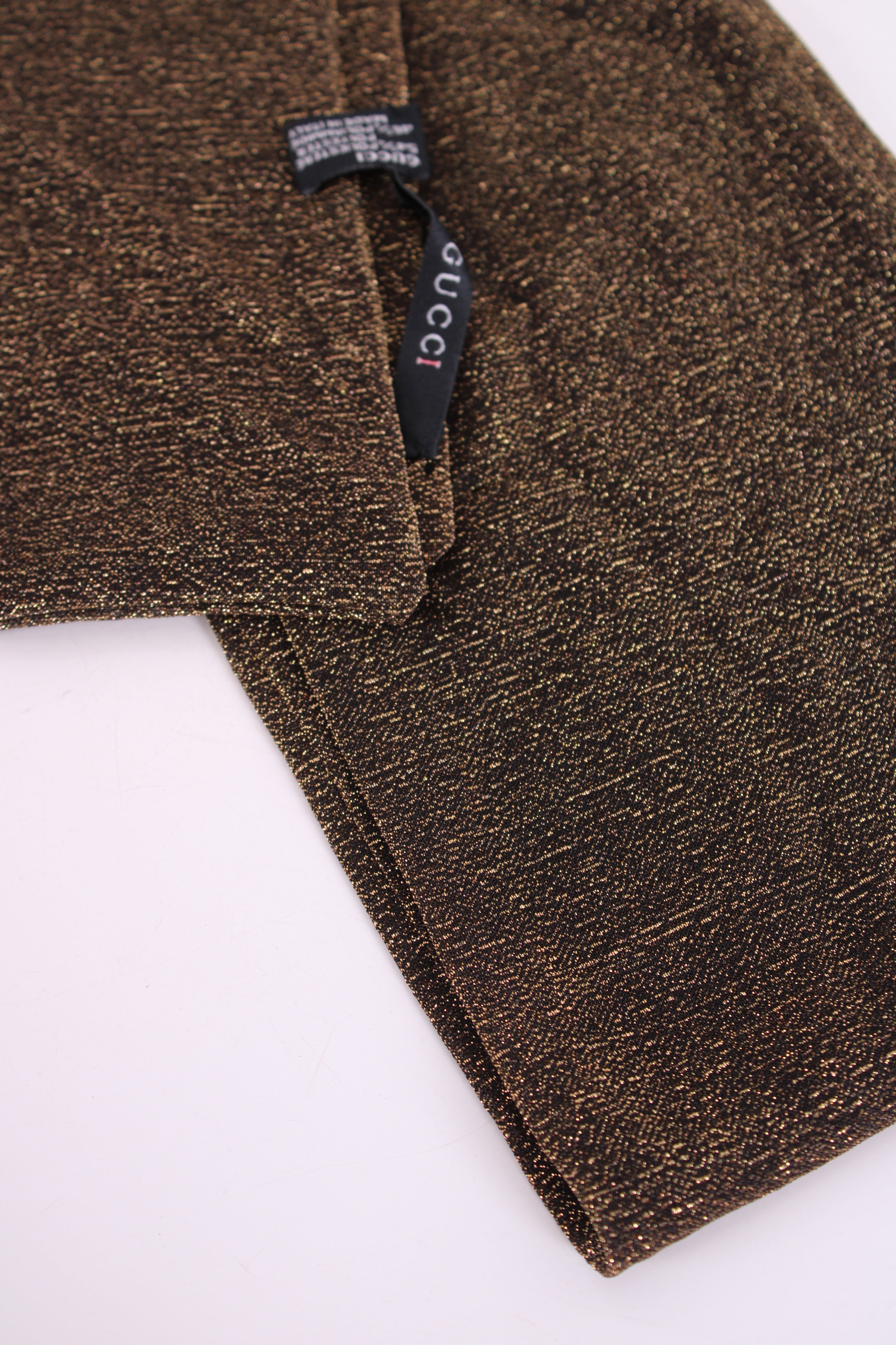 Gucci GG Velvet Scarf Black/ Bronze