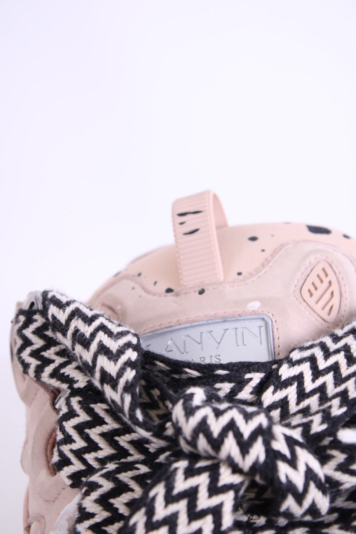 Lanvin X Gallery Dept. Curb Paint Drip Trainers Beige/ Multi Colour 43