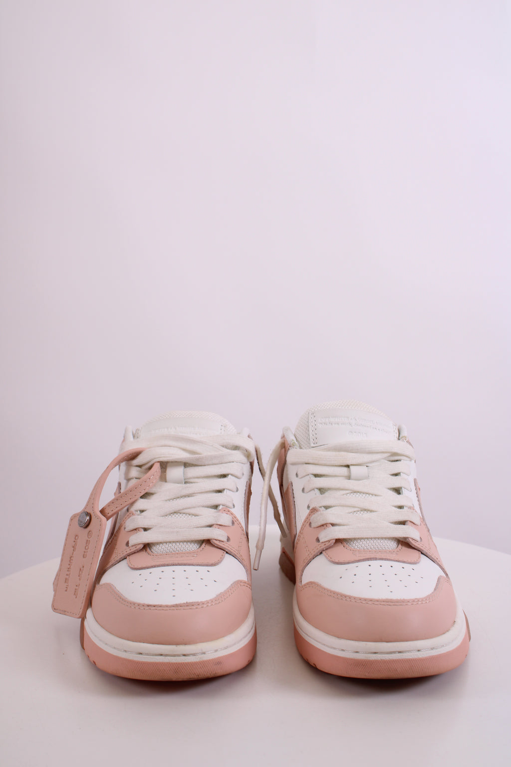 Off White Out Of Office Trainers White/ Peach 37