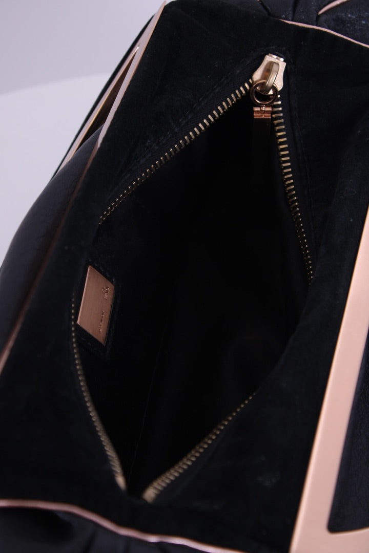 Fendi Top Handle Bag Black/ Rose Gold