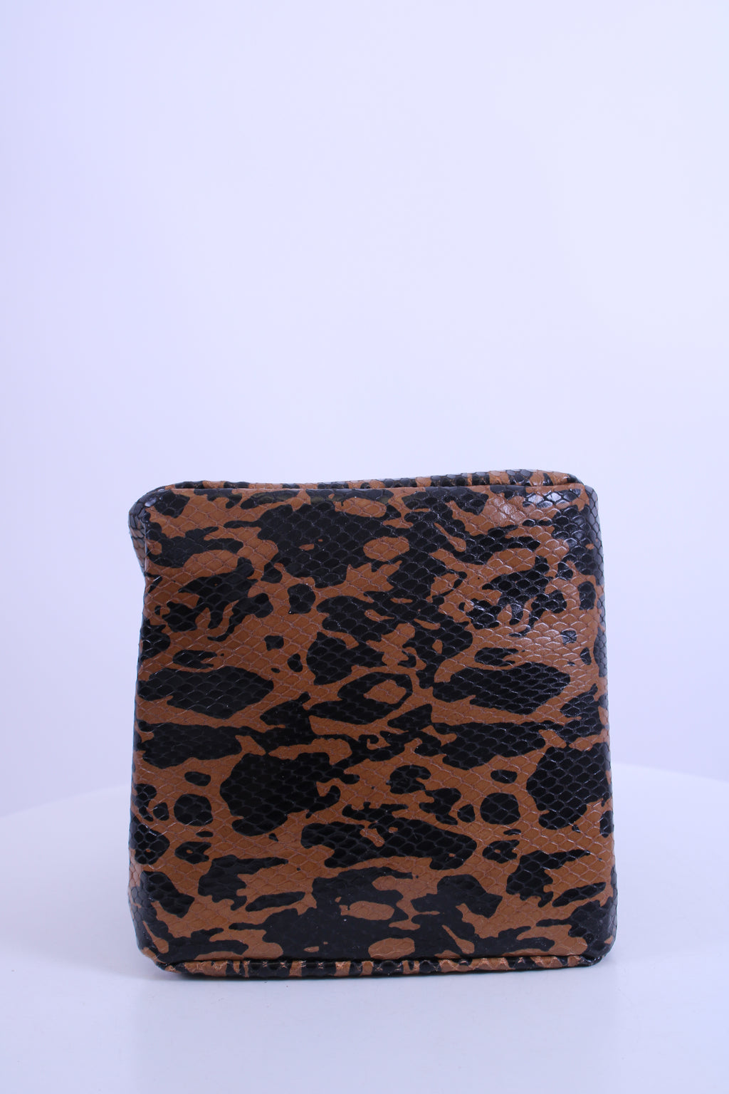 Rejina Pyo Snake Print Handbag Tan/ Black
