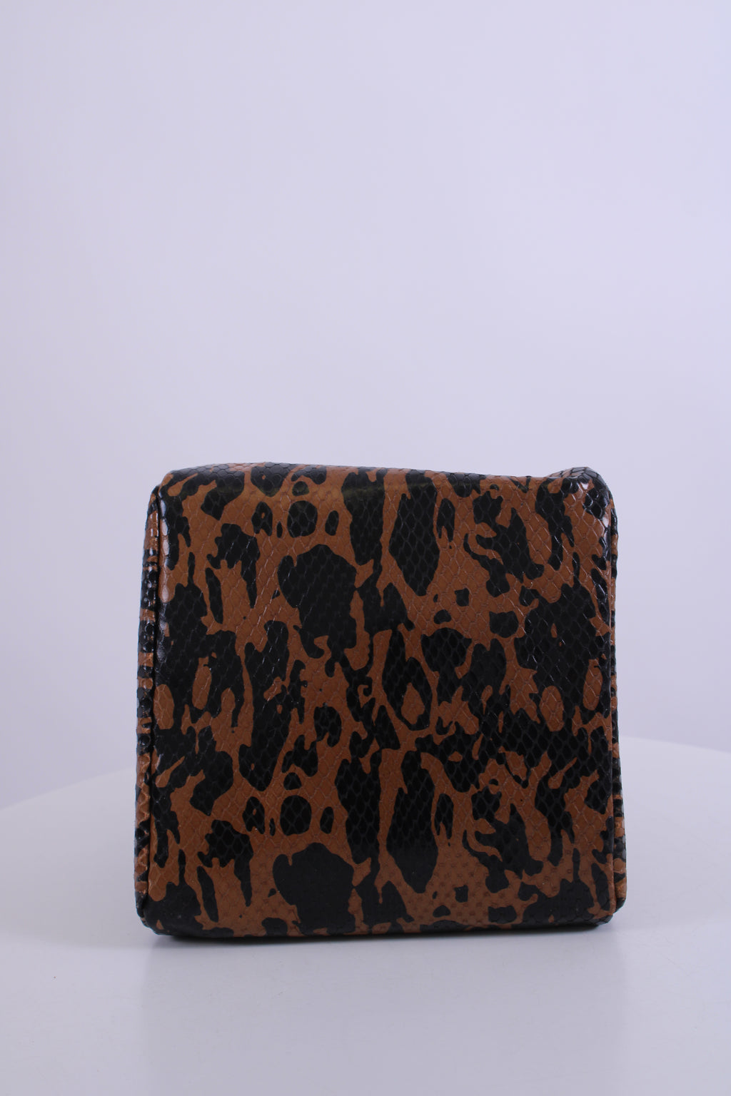 Rejina Pyo Snake Print Handbag Tan/ Black