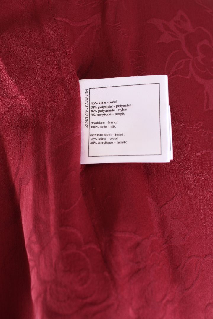 Chanel 2017 Tweed Jacket Red/ Orange 12