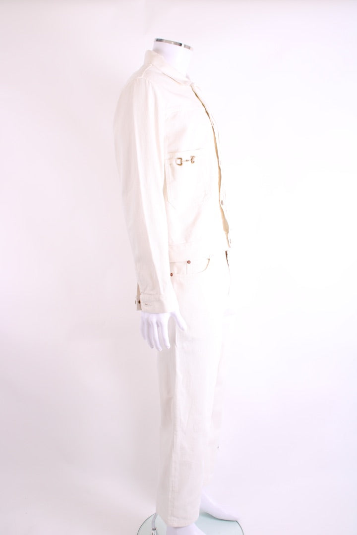 Gucci Denim Co-ord Cream M