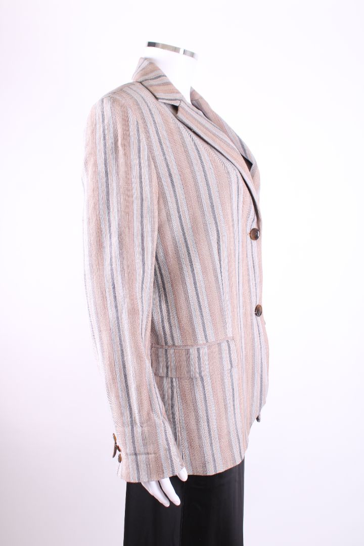Samsoe Samsoe Stripe Jacket Beige/ Blue XS