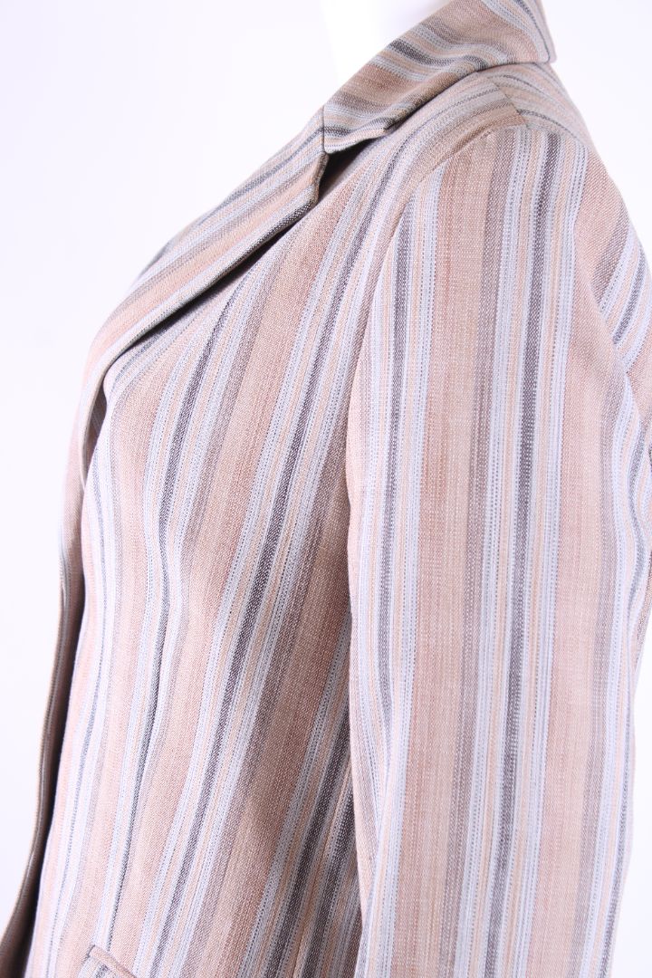 Samsoe Samsoe Stripe Jacket Beige/ Blue XS