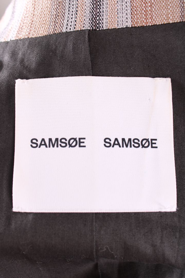 Samsoe Samsoe Stripe Jacket Beige/ Blue XS