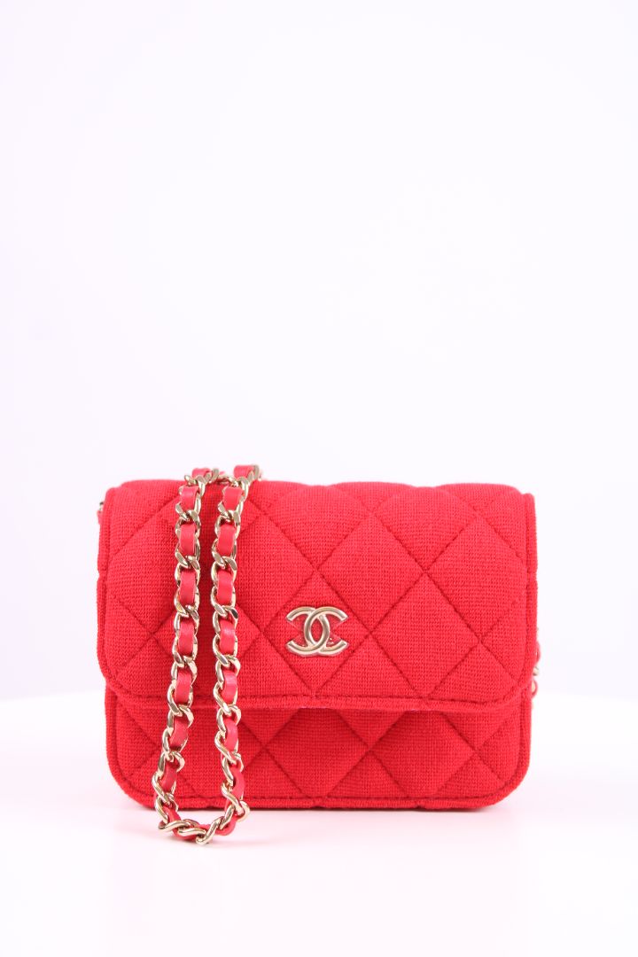 Chanel 2021 Micro Jersey Red/ Pink