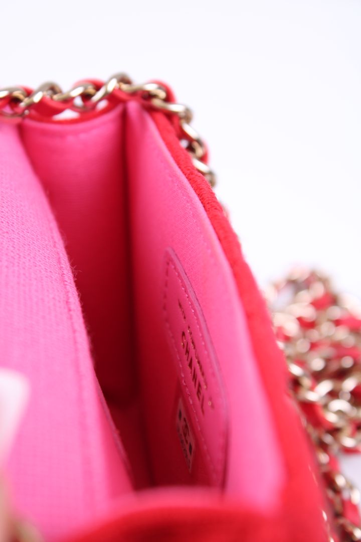 Chanel 2021 Micro Jersey Red/ Pink