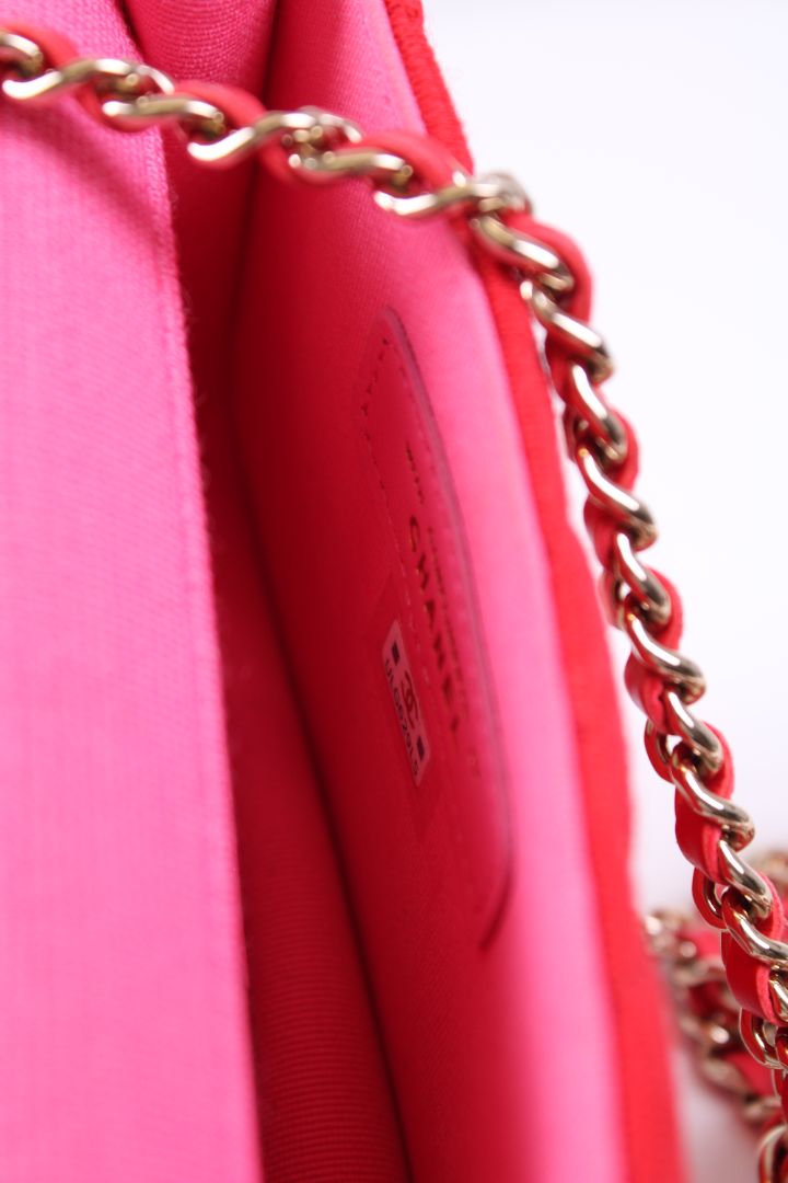 Chanel 2021 Micro Jersey Red/ Pink