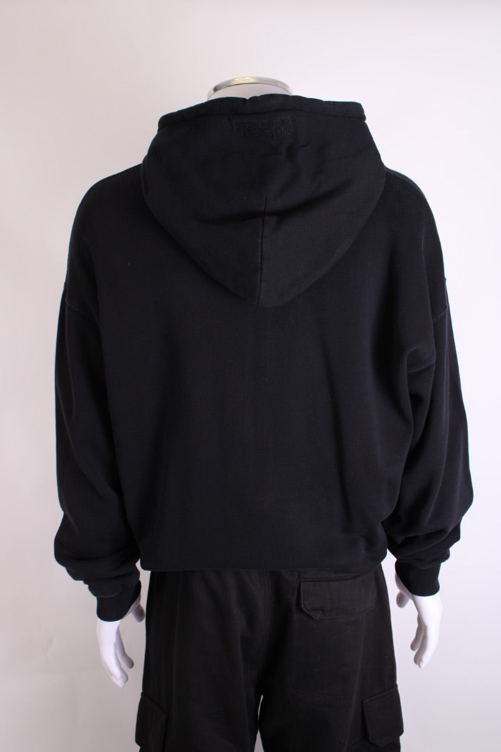 Vetements Logo Full Zip Hoodie Black L
