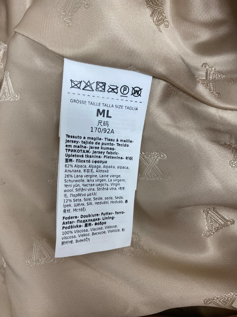 Beige Max Mara Teddy Cape Jacket, M/L