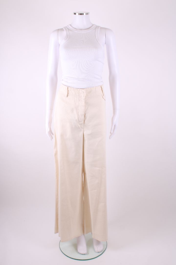 Zimmermann Linen Trousers Cream M