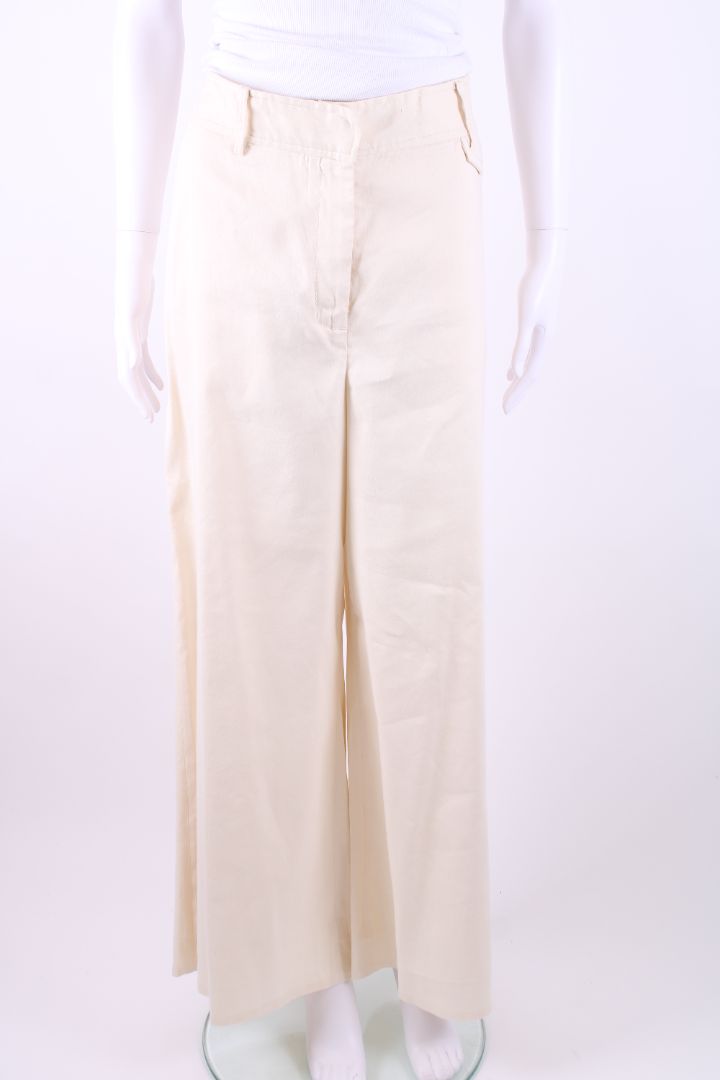 Zimmermann Linen Trousers Cream M