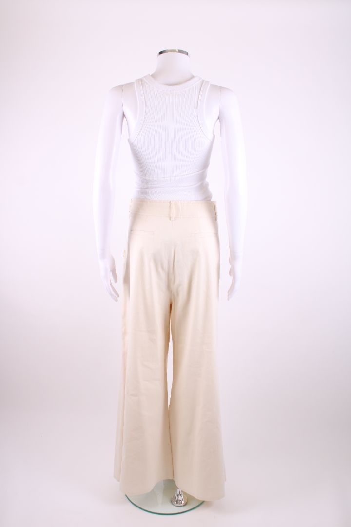 Zimmermann Linen Trousers Cream M