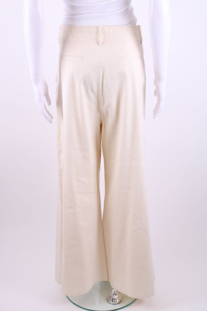 Zimmermann Linen Trousers Cream M