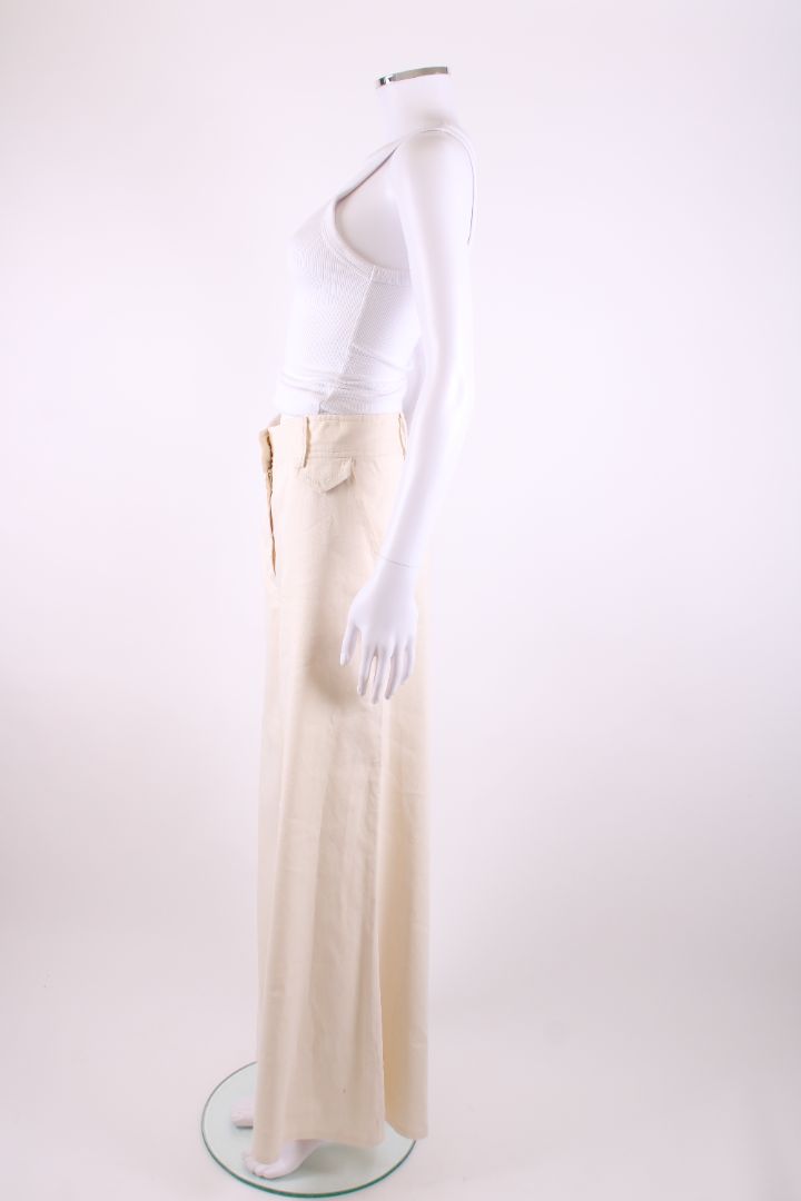 Zimmermann Linen Trousers Cream M