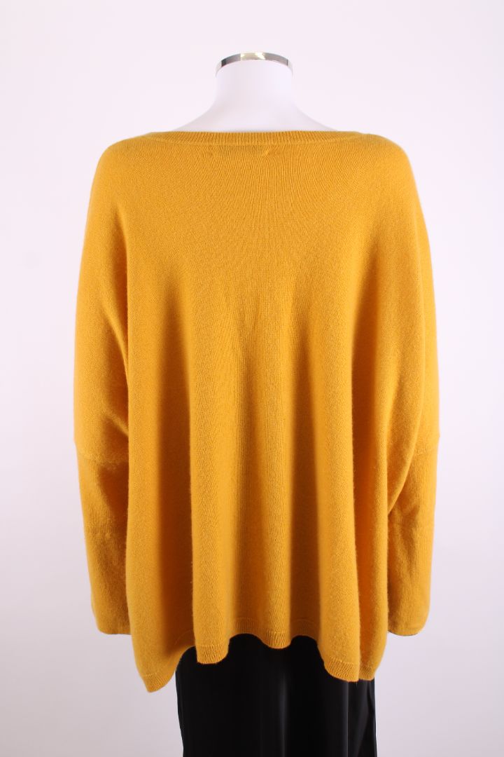 Amanda Wakeley L/S V Neck Jumper Mustard M