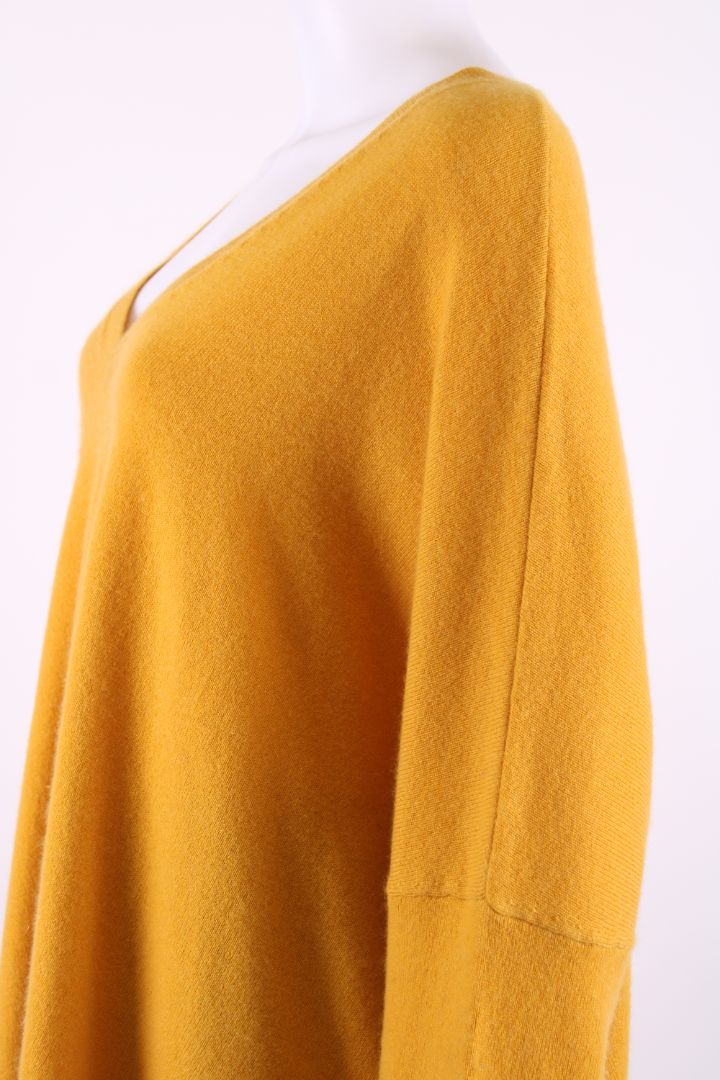 Amanda Wakeley L/S V Neck Jumper Mustard M