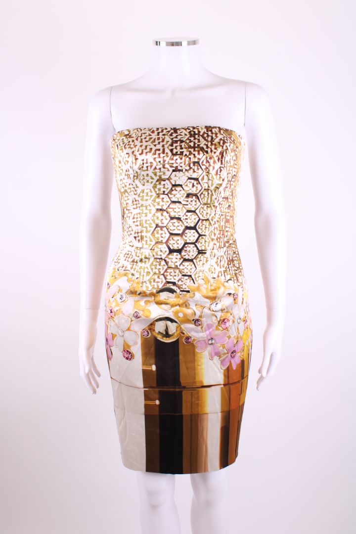 Mary Katrantzou Dress Gold Print 12