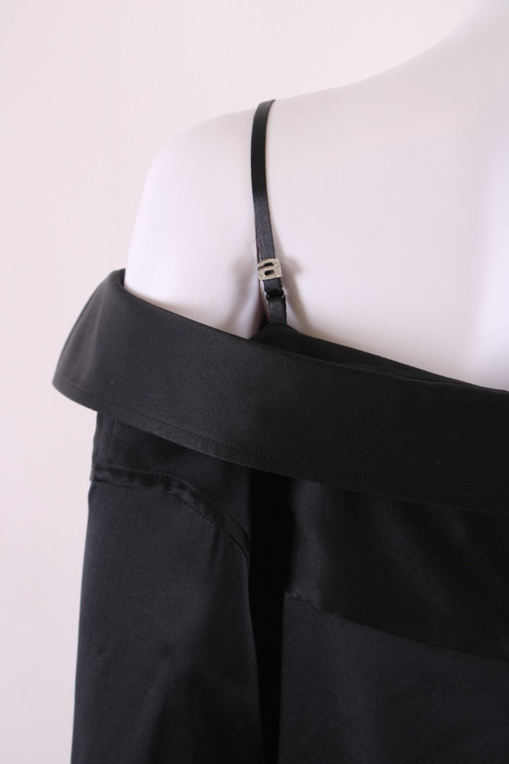 T By Alexander Wang L/S Satin Shirt Black M