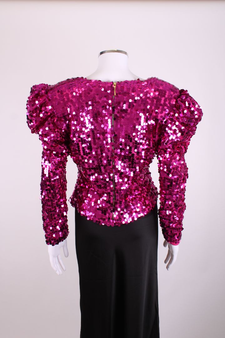 Philip Armstrong L/S Sequin Top Pink M