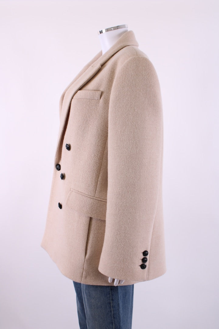 ME+EM Double Breasted Jacket Cream 14