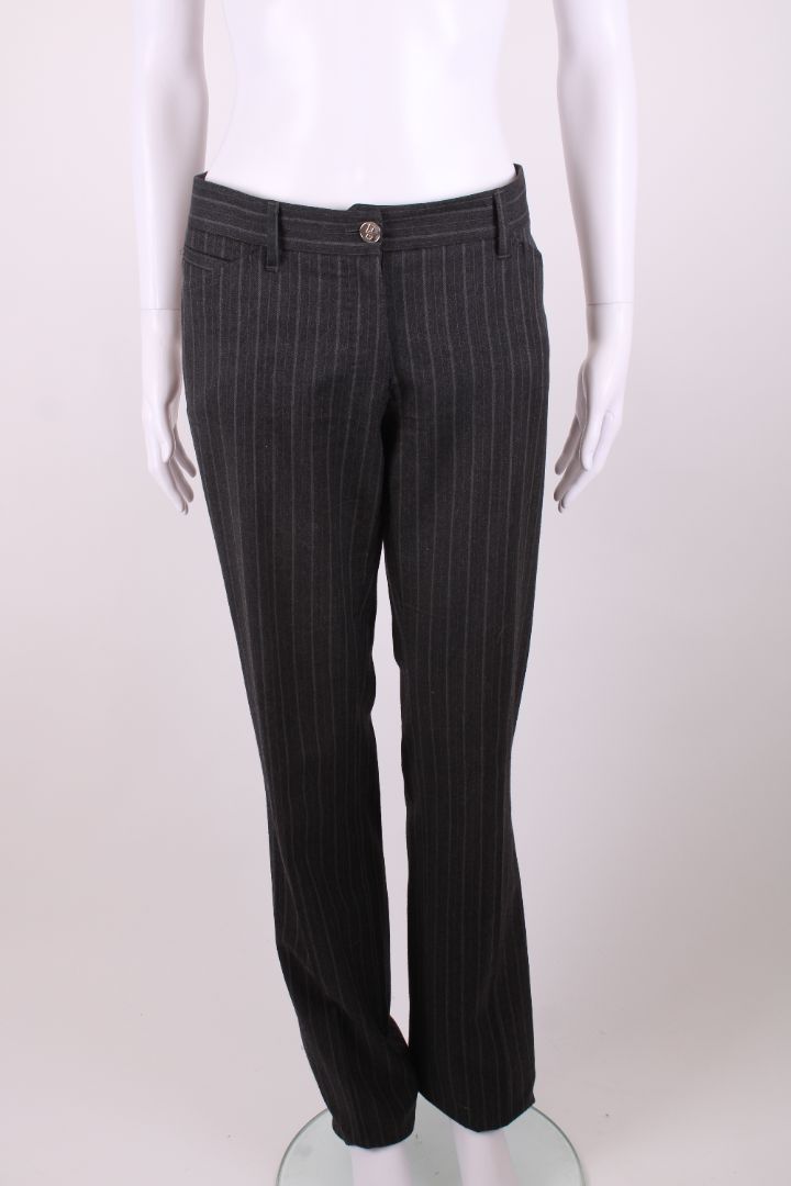 Dolce & Gabbana Stripe Trouser Suit Grey S