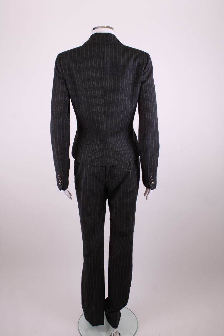 Dolce & Gabbana Stripe Trouser Suit Grey S