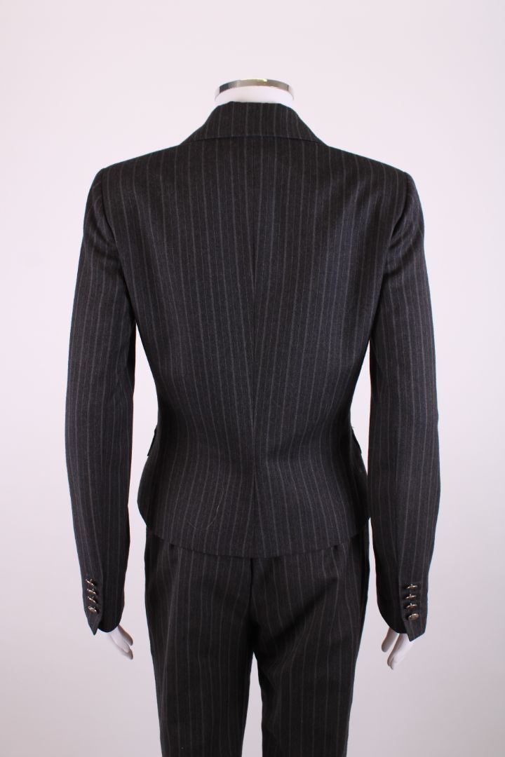 Dolce & Gabbana Stripe Trouser Suit Grey S