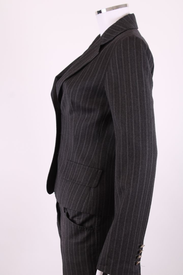 Dolce & Gabbana Stripe Trouser Suit Grey S