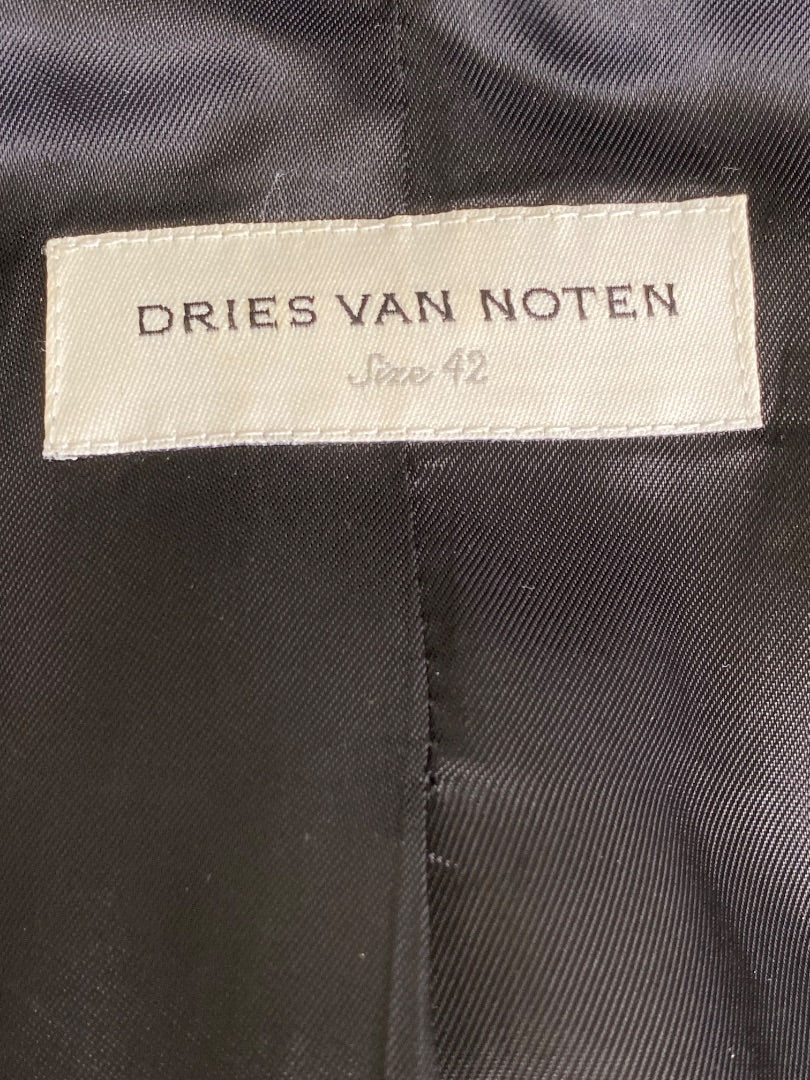 Black patterned Dries Van Noten Jacket, 42