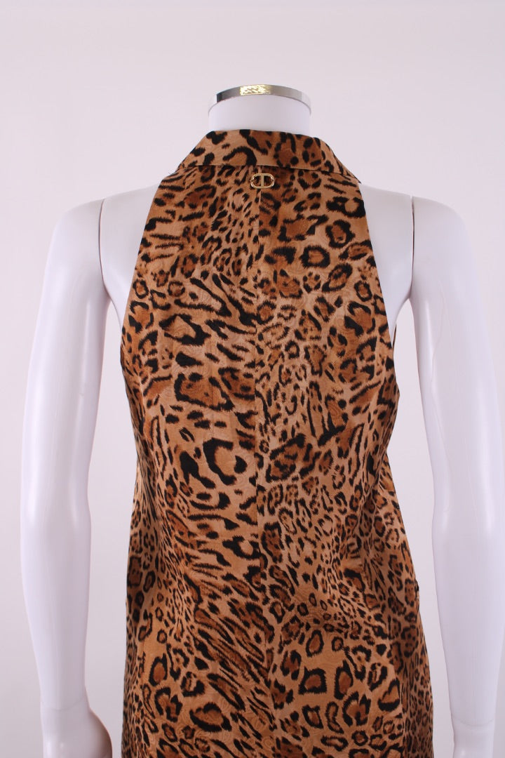 Twinset Waist Coat/ Trouser Co-Ord Leopard Print 10