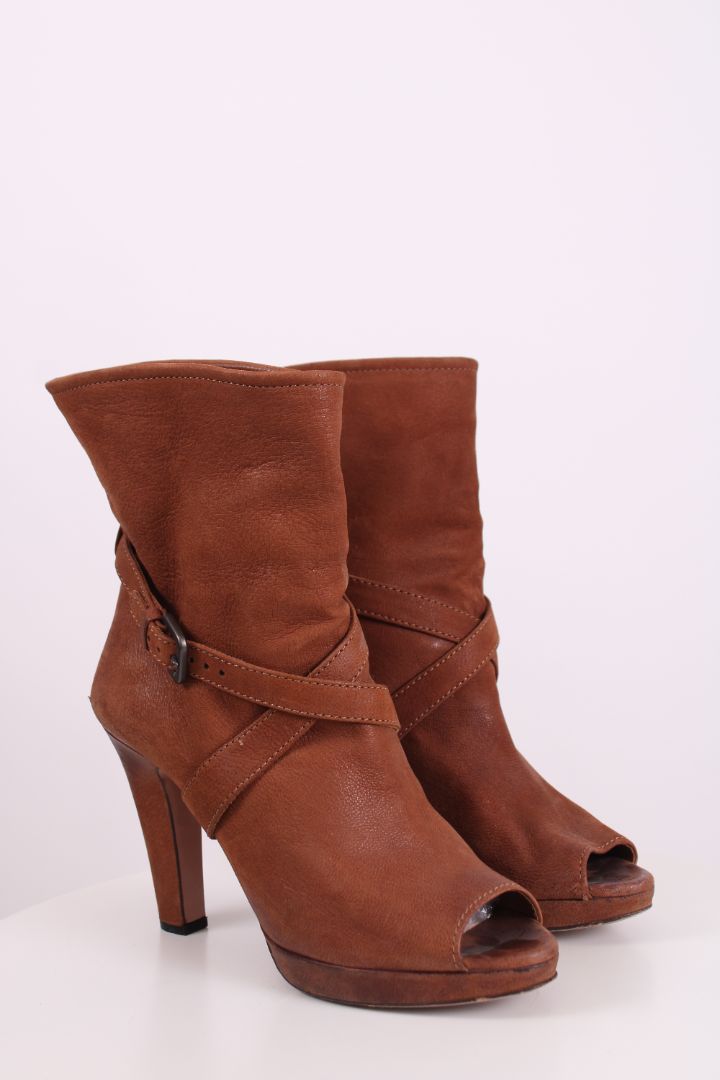 Prada Ankle High heel boots Tan 38.5