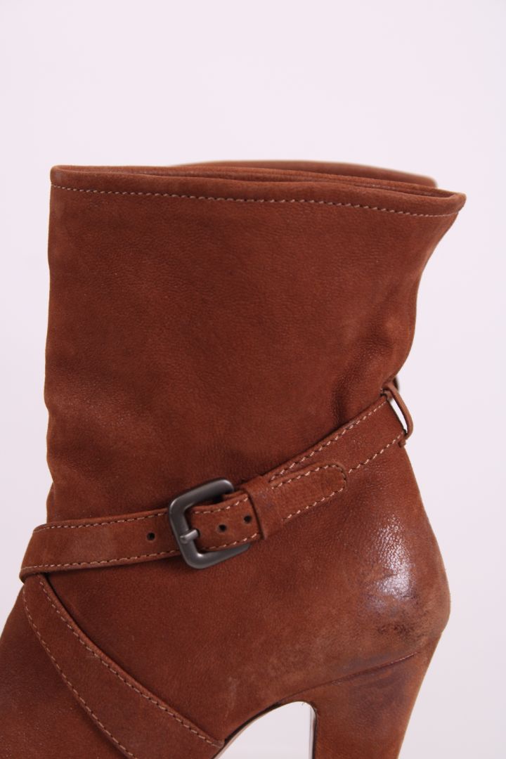 Prada Ankle High heel boots Tan 38.5