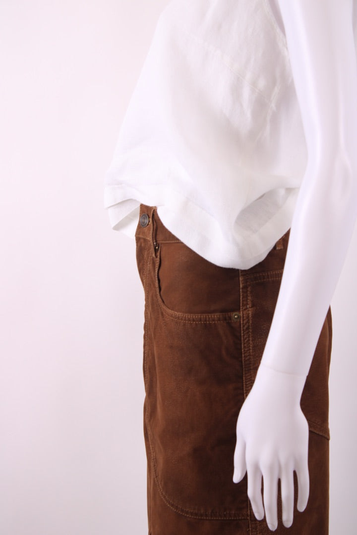 Isabel Marant Etoile Kelvina Faux Suede Jeans Brown 12