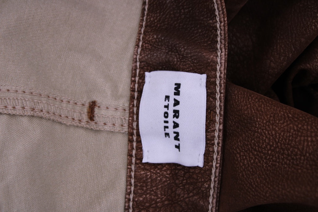 Isabel Marant Etoile Kelvina Faux Suede Jeans Brown 12