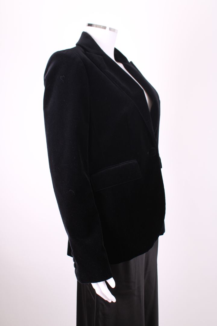Tara Jarmon Velvet Blazer Black 12