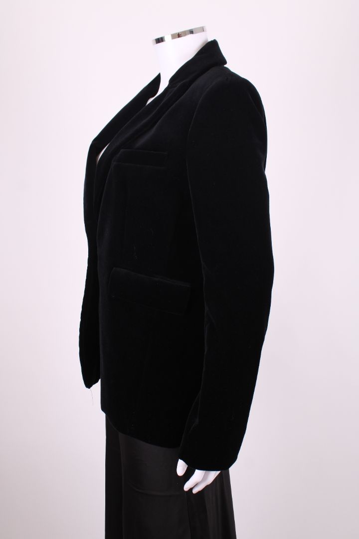 Tara Jarmon Velvet Blazer Black 12